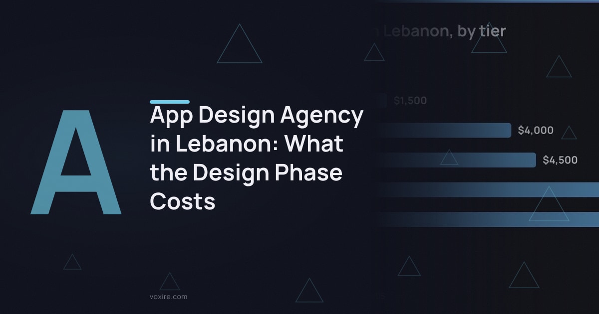 App Design Agency in Lebanon: What the Design Phase Costs