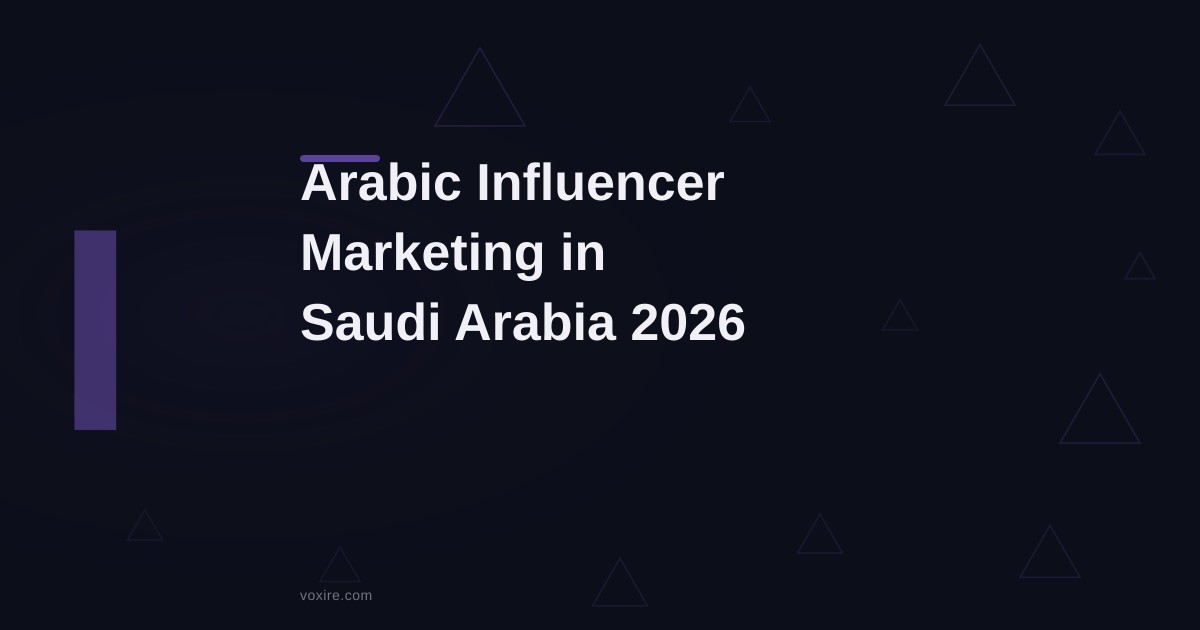 تسويق المؤثرين بالعربية في السعودية 2026