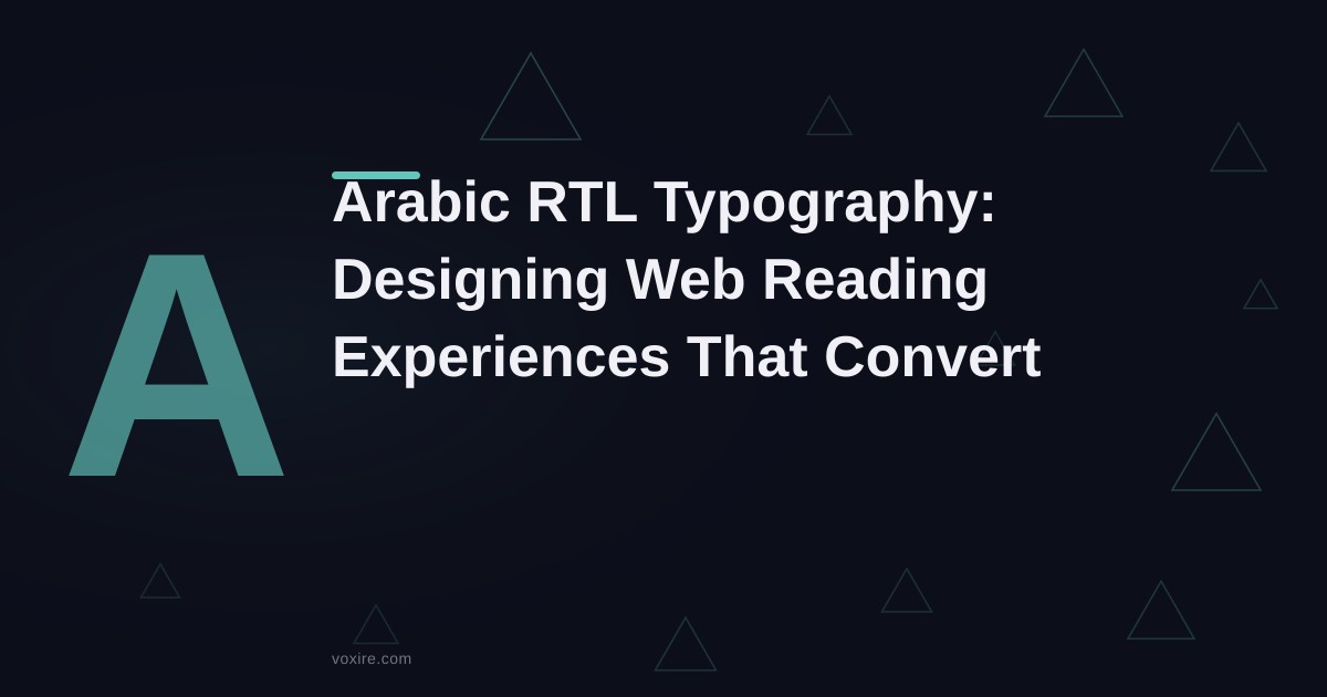 Arabic RTL Typography for Web Design: 2026 Guide