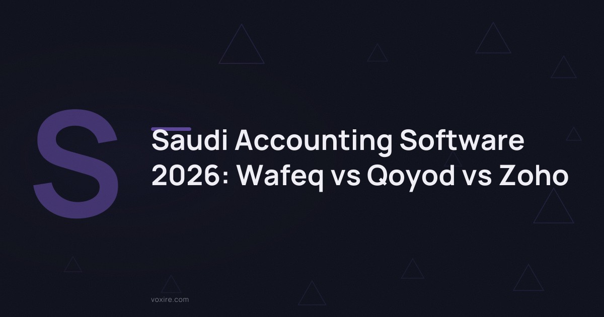 Saudi Accounting Software 2026: Wafeq vs Qoyod vs Zoho
