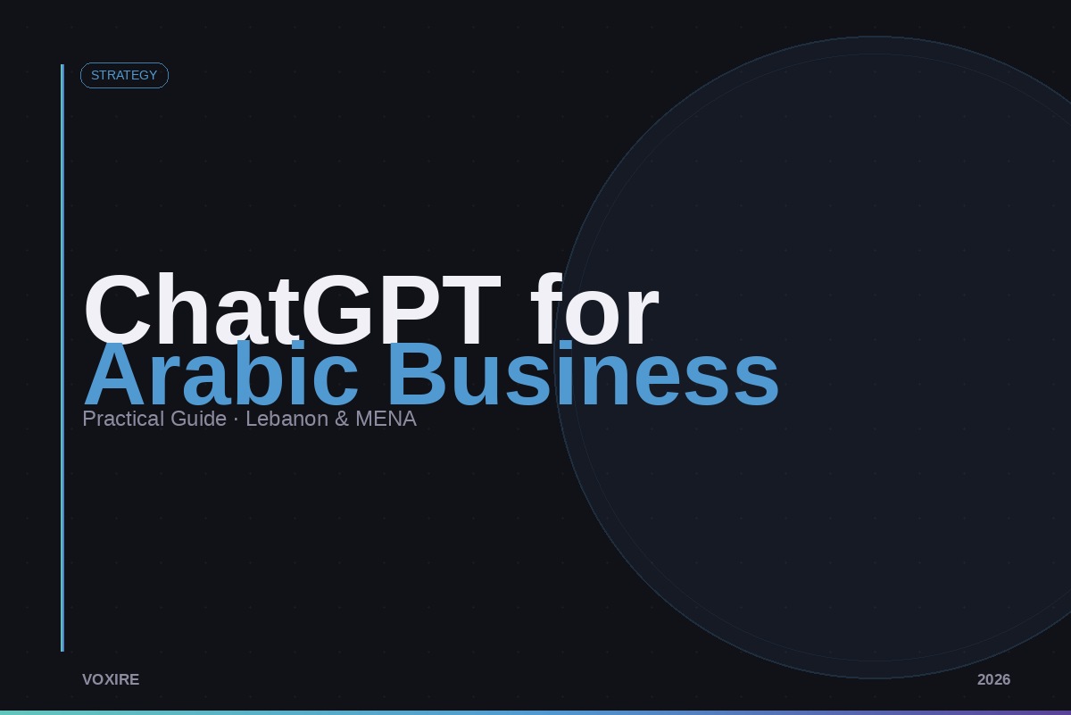 ChatGPT for Arabic-Speaking Business Owners: A Practical Guide for Lebanon and MENA