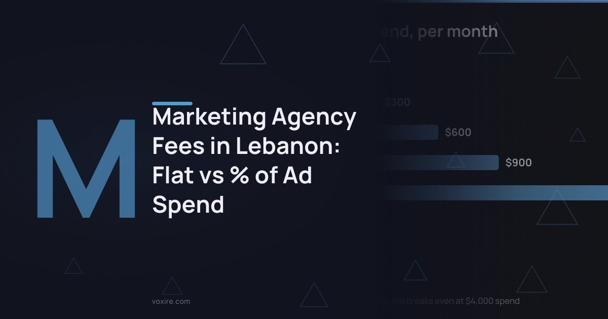 Marketing Agency Fees in Lebanon: Flat vs % of Ad Spend