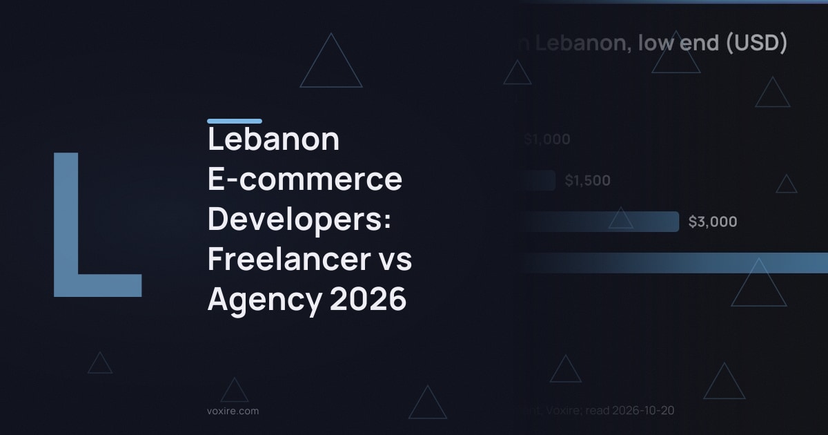 Lebanon E-commerce Developers: Freelancer vs Agency 2026