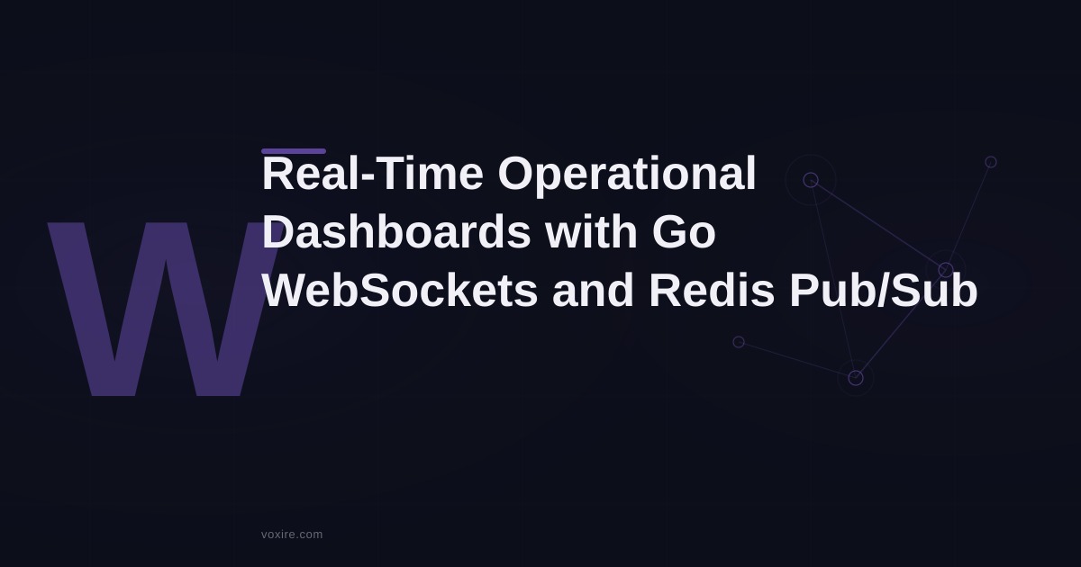 Building a Real-Time Delivery and Fleet Tracking System with Go and WebSockets
