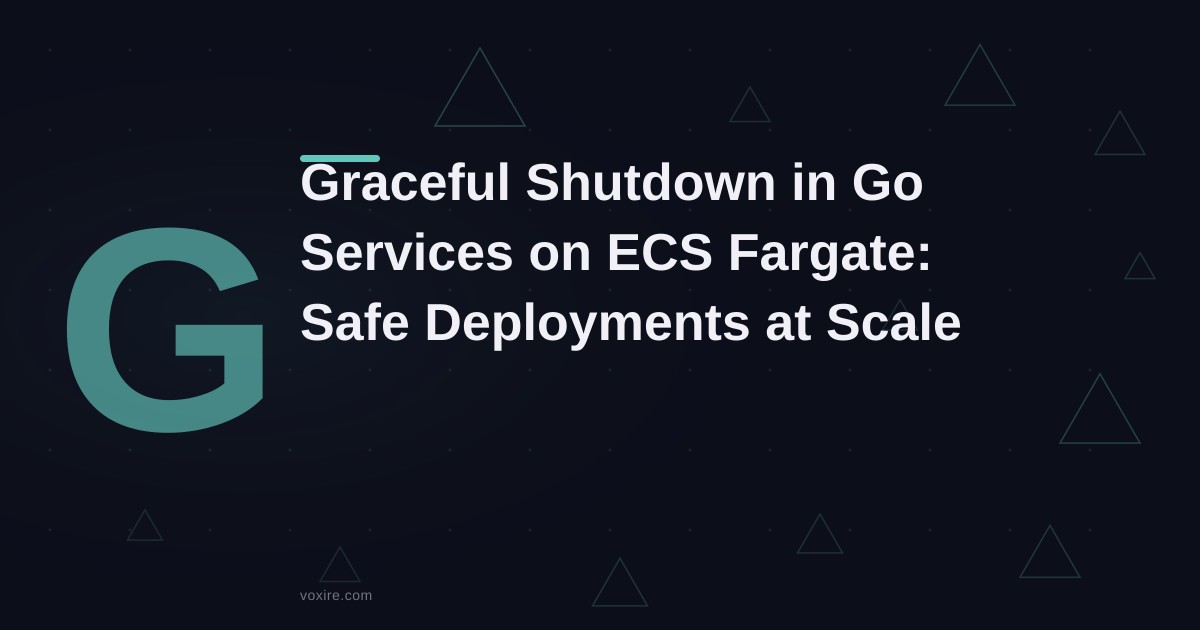 الإيقاف الآمن لخدمات Go على ECS: كيف تتوقف دون فقدان الطلبات