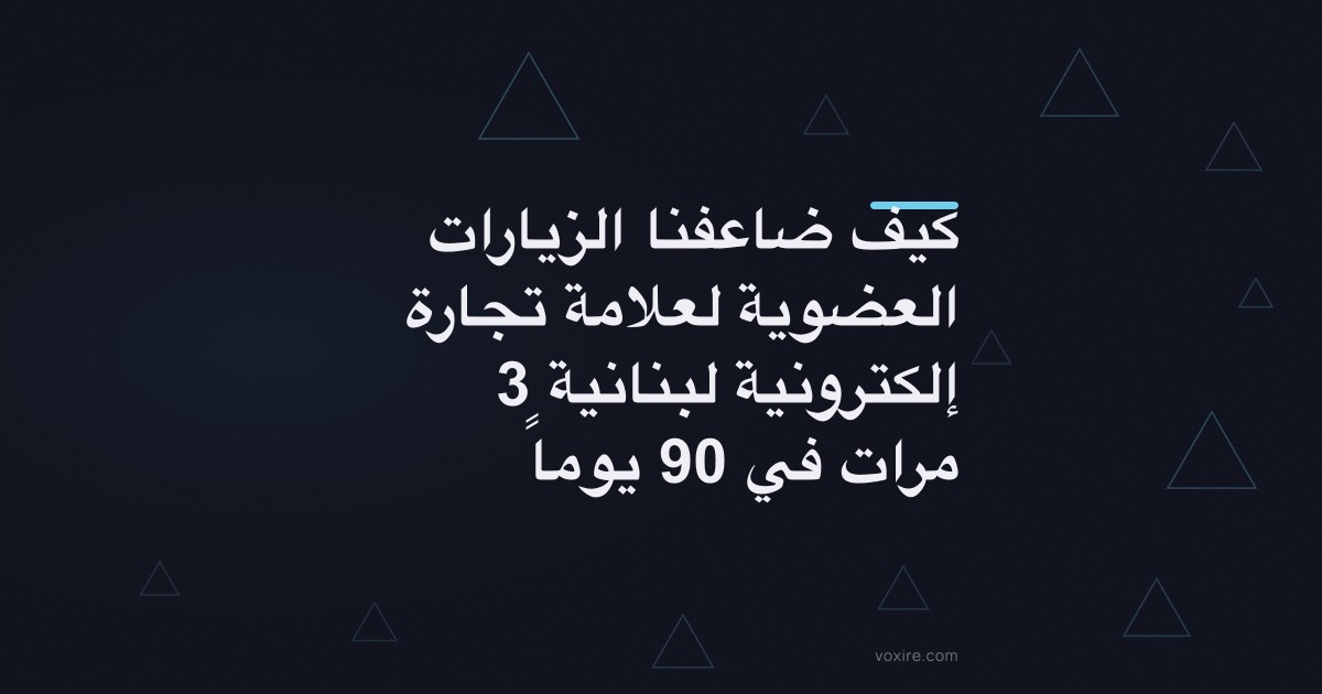 كيف ضاعفنا الزيارات العضوية لعلامة تجارة إلكترونية لبنانية 3 مرات في 90 يوماً
