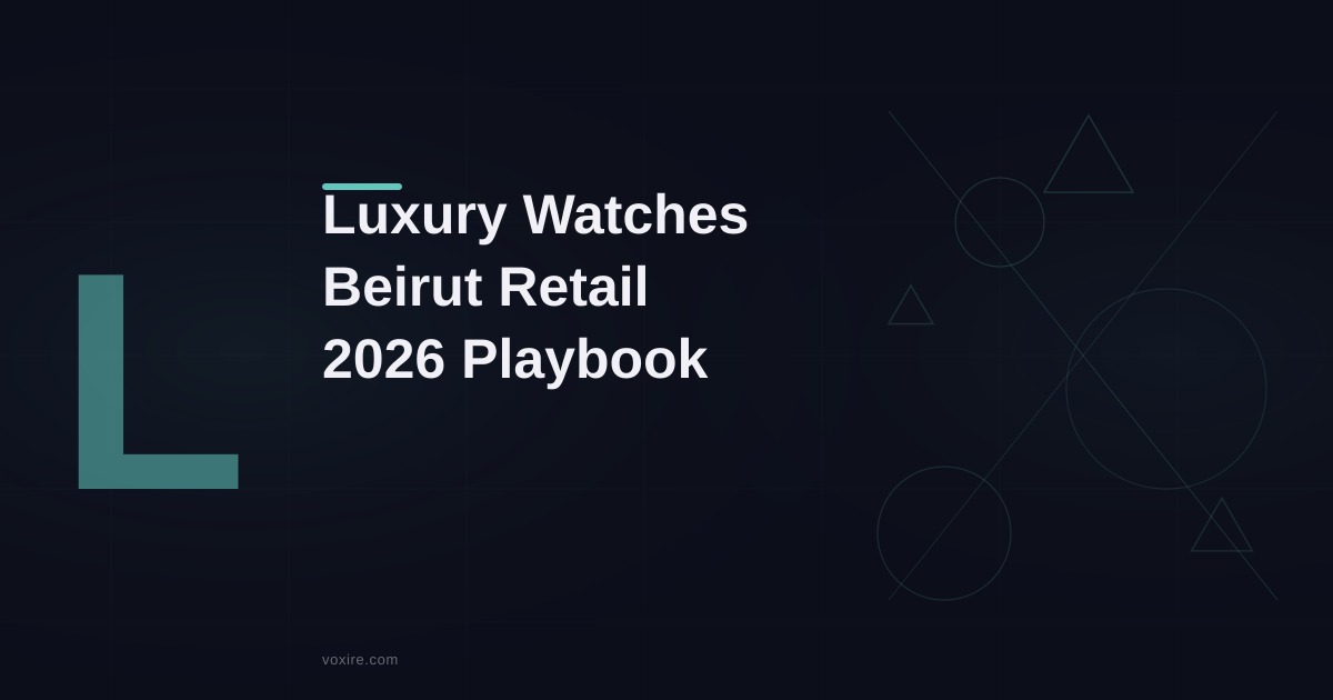 تسويق متاجر الساعات الفاخرة في لبنان 2026