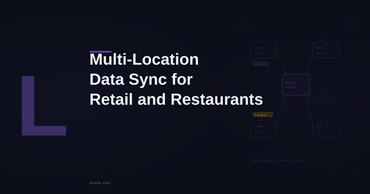 Building a Multi-Location Data Sync System for Restaurant and Retail Chains in MENA