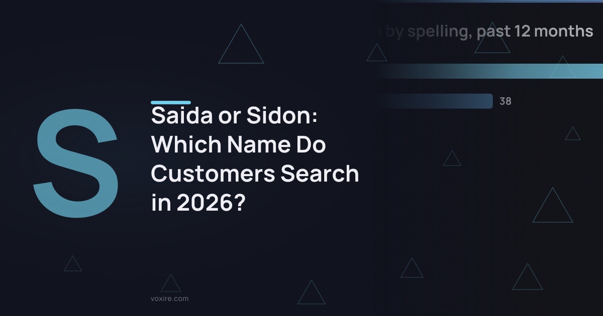 Saida or Sidon: Which Name Do Customers Search in 2026?