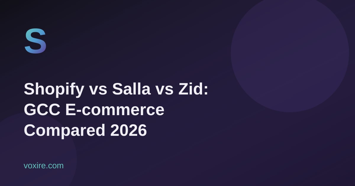 Shopify vs Salla vs Zid 2026: The Honest GCC Pick