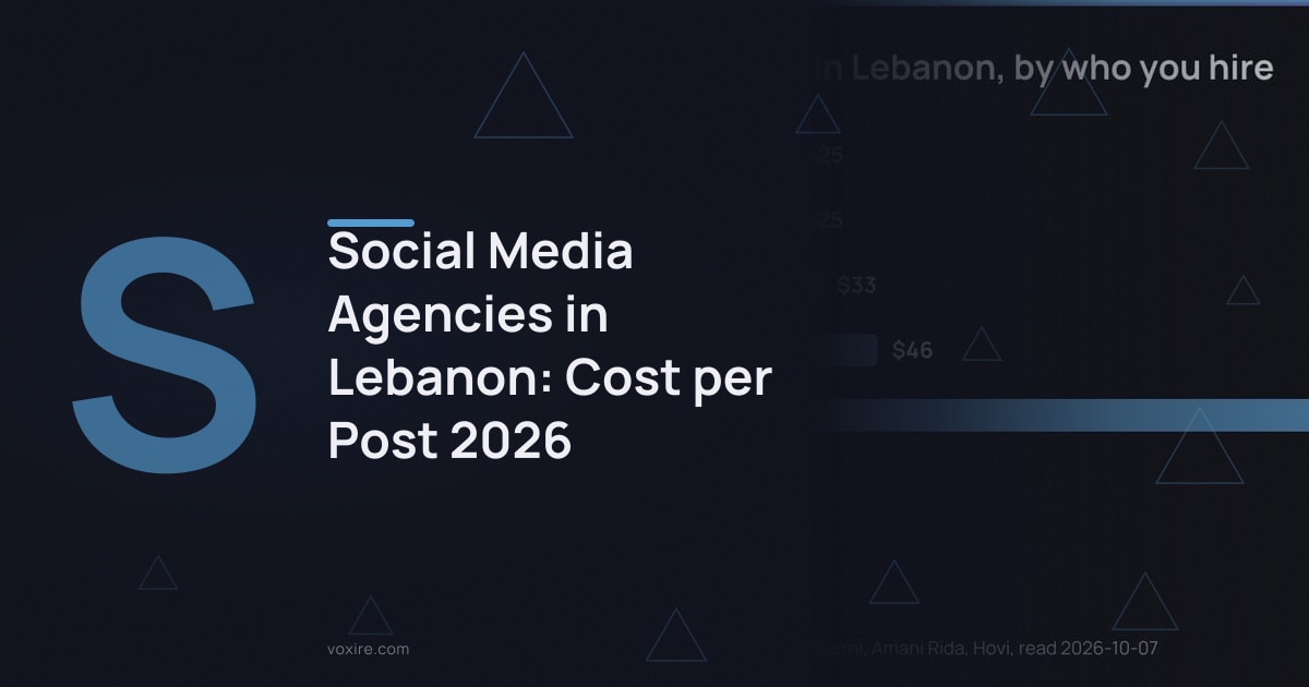 Social Media Agencies in Lebanon: Cost per Post 2026